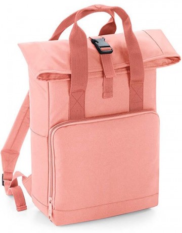 BagBase Twin Handle Roll Top Backpack BG118 bloos roze