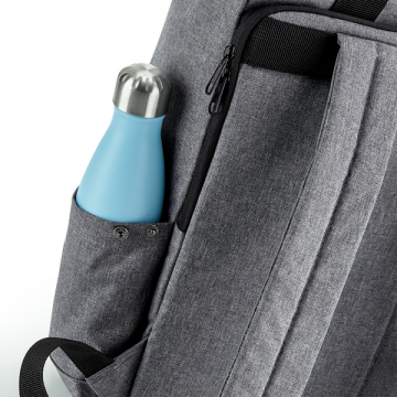 BG118L Recycled Twin Handle Roll-Top Laptop Backpack detail 01