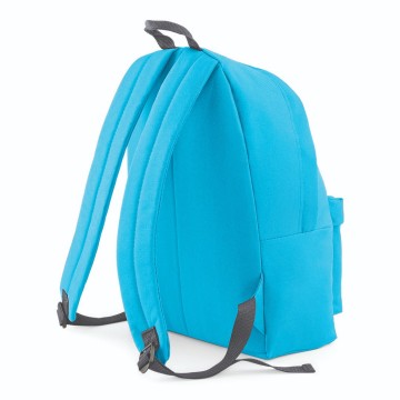 BagBase Junior Fashion Backpack BG125J  surfblauw / grafiet grijs achter