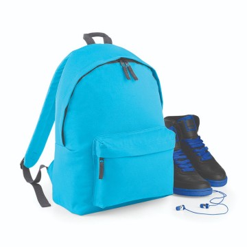 BagBase Junior Fashion Backpack BG125J sufblauw / grafiet grijs