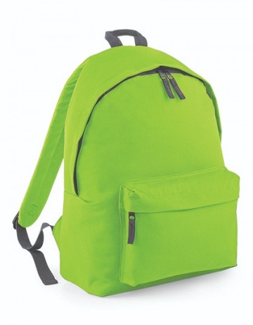 BagBase Original Fashion Backpack BG125 lime greengraphite grey