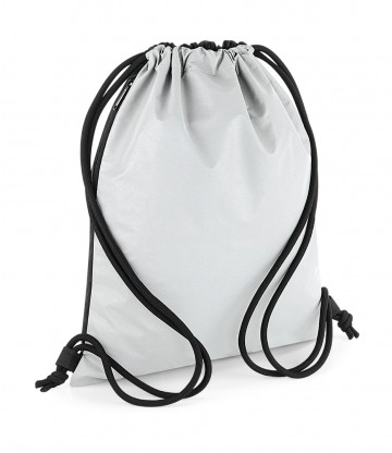 BagBase Reflective Gymsac BG137 716 zilver