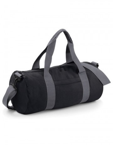 BG140 BagBase Original Barrel Bag zwart grafietgrijs