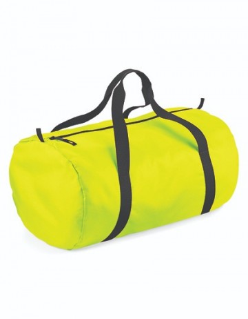 BagBase Packaway Barrel Bag BG150 fluoriseren geel / zwart