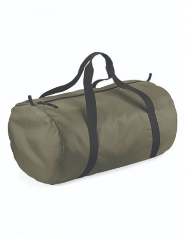 BagBase Packaway Barrel Bag BG150 olijfgroen / zwart