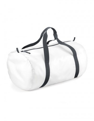 BagBase Packaway Barrel Bag BG150 wit / zwart