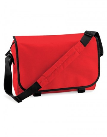 BagBase Messenger Bag BG21 helder rood / zwart