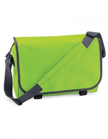 BagBase Messenger Bag BG21 limoen groen / grafiet grijs