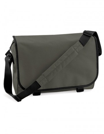 BagBase Messenger Bag BG21 olijfgroen / zwart