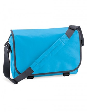 BagBase Messenger Bag BG21 surf blauw / grafiet grijs