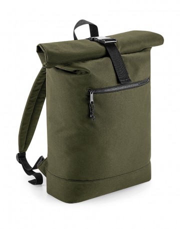 Bagbase recycled Roll Top Backpack BG286 506 militairgroen