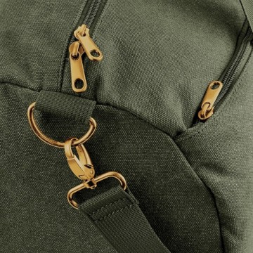 BagBase Vintage Canvas Barrel Bag BG655 vintage legergroen detail