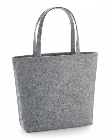 BagBase Felt Shopper BG721 grijsmelange