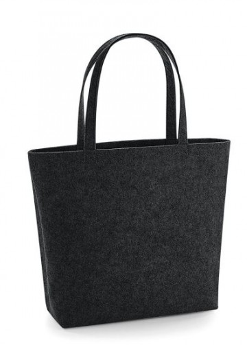BagBase Felt Shopper BG721 houtskoolmelange