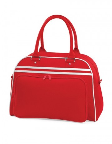 BagBase Retro Bowling Bag BG75 klassiek rood / wit