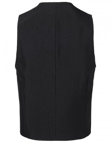 BWM1 Karlowski Basic horeca vest voor heren zwart rug