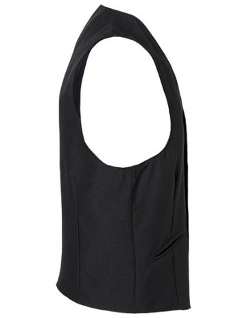 BWM1 Karlowski Basic horeca vest voor heren zwart zij