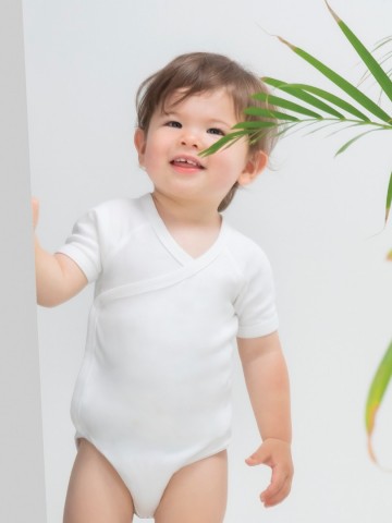 BZ05TLC Babybugz Kimono Bodysuit