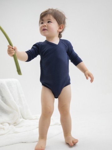 BZ60 Babybugz Baby Kimono Bodysuit l/s