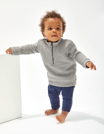 BZ66 Babybugz Baby sweater met 1/4 rits