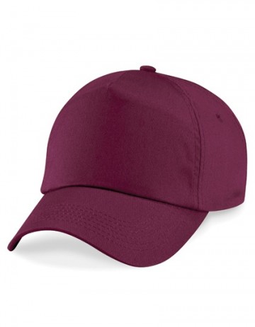 Beechfield Junior Original 5 Panel Cap B10b bordeaux rood