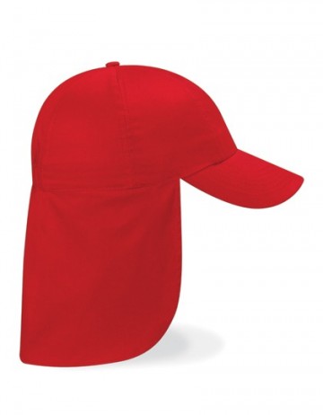 Beechfield Junior Legionnaire Style Cap B11b klassiek rood