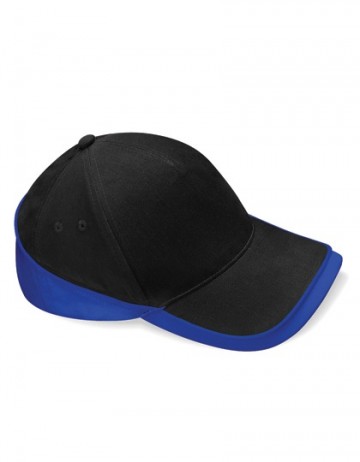Beechfield Teamwear Competition Cap B171 black / bright royal