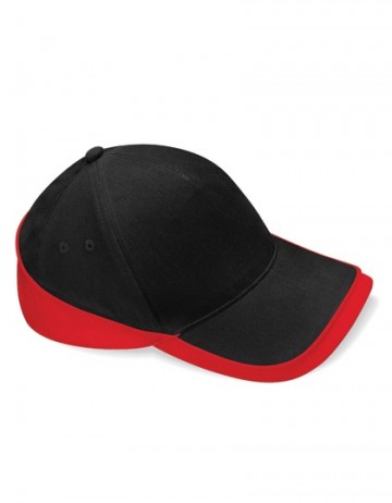 Beechfield Teamwear Competition Cap B171 black / classic red