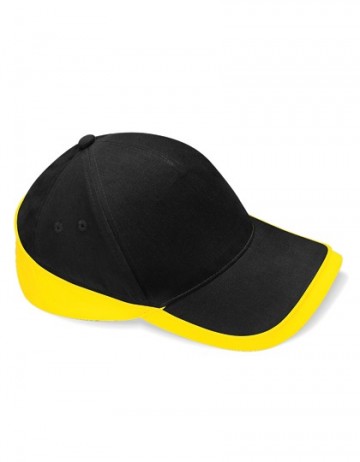 Beechfield Teamwear Competition Cap B171 black / yellow