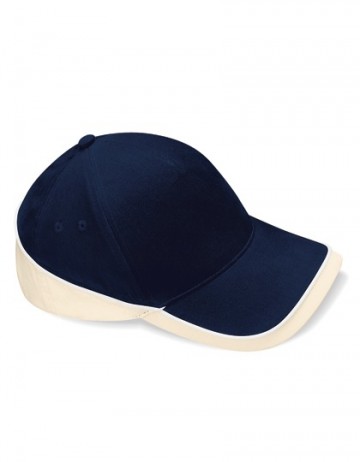 Beechfield Teamwear Competition Cap B171 french navy / putty / white