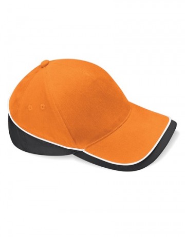 Beechfield Teamwear Competition Cap B171 orange / black / white