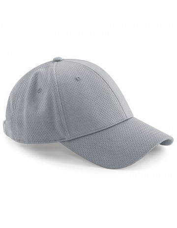 Beechfield Air Mesh 6 Panel Cap B196 licht grijs