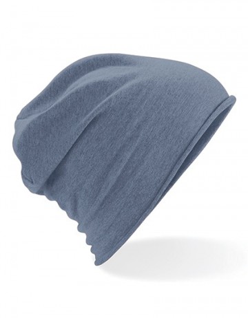Beechfield Jersey Beanie B361 denim blauw
