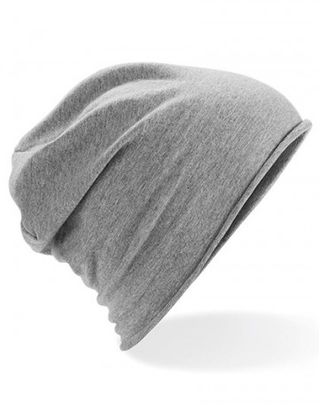 Beechfield Jersey Beanie B361 heather grijs