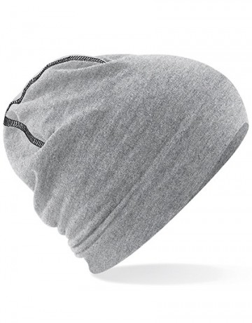 Beechfield Hemsedal Cotton Beanie B366 heather grijs / zwart