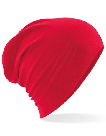 Beechfield Hemsedal Cotton Slouch Beanie B368 klassiekrood