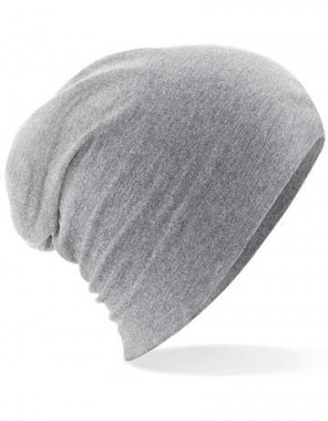 Beechfield Hemsedal Cotton Slouch Beanie B368 heather grijs