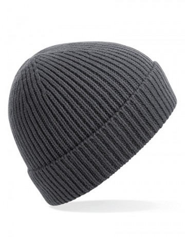 Beechfield Engineered Knit Ribbed Beanie B380 grafietgrijs