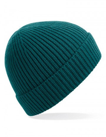Beechfield Engineered Knit Ribbed Beanie B380 oceaangroen