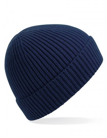 Beechfield Engineered Knit Ribbed Beanie B380 oxfordmarineblauw
