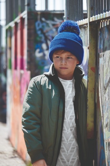 Beechfield Junior Reflective Bobble Beanie B406b