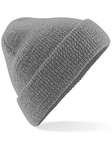 Beechfield Reflective Beanie B407 grafiet grijs