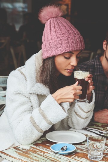 Beechfield Verbier Fur Pop Pom Chunky Beanie B413