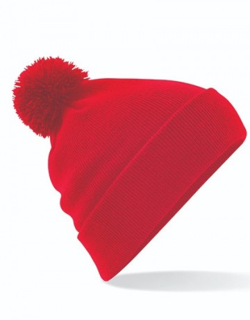 Beechfield Original Pom Pom Beanie B426 klassiek rood