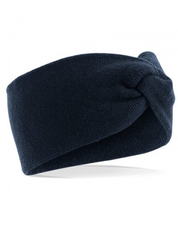 Beechfield Twist Knit Headband B432 fransmarineblauw
