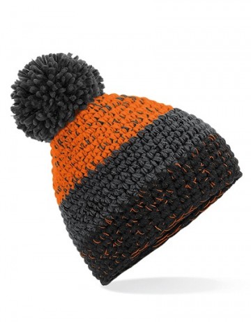 Beechfield Freestyle Beanie B436 oranje grafietgrijs zwart