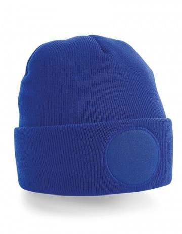 Beechfield Circular Patch Beanie B446 helderkoningsblauw