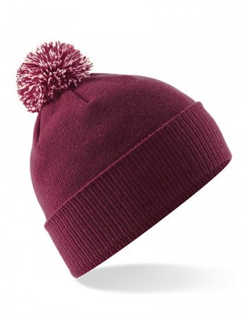 Beechfield Snowstar® Beanie B450 bordeauxwoord gebrokenwit