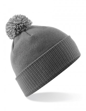 Beechfield Snowstar® Beanie B450 grafietgrijs lichtgrijs