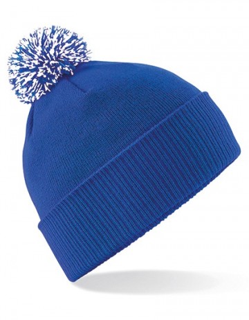 Beechfield Snowstar® Beanie B450 helderkoningsblauw wit